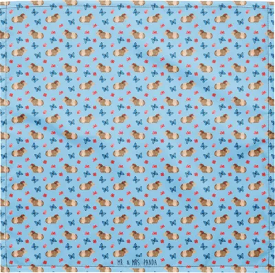 Produktbild von Mr. & Mrs. Panda Hundehalstuch Meerschweinchen Weisheit S - Blau - Geschenk, Halstuch, Spruch, Dreieckstuch, Haarband, Bandana, Wunderland, Realität, Stirnband
