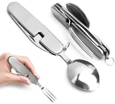 Produktbild von Vielfachzweck-Set für Camping - Faltbarer Edelstahl für Outdoor-Aktivitäten