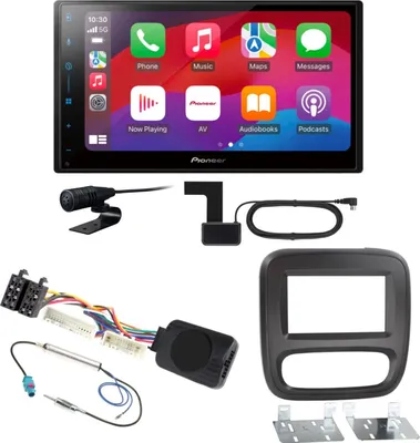Produktbild von Pioneer SPH-DA77DAB CarPlay Android Auto DAB+ Einbauset für Opel Vivaro B
