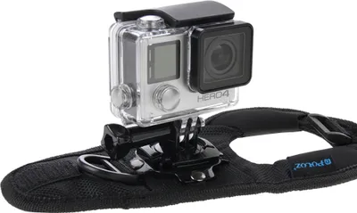 Produktbild von Trade-Shop 360° Armband Handgelenk Halterung kompatibel mit GoPro Hero 11, Hero 10, Hero 9, Hero 8, Hero 5 Session, Hero 4 Session Action Kamera