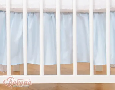 Produktbild von Stoff Zoom für Babybett - Masking Volant - Stilvolles Finish 120x60 cm Baumwolle
