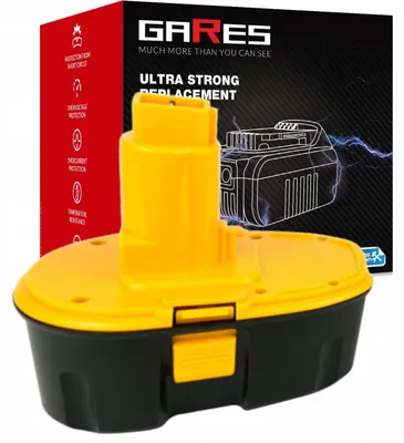 Obrázek produktu pro GARES Akumulátor Baterie pro Dewalt Dexxxx DC9096 DE9503 | 18 V 3Ah | Zesílená série High-Performance | Vysoký výkon |