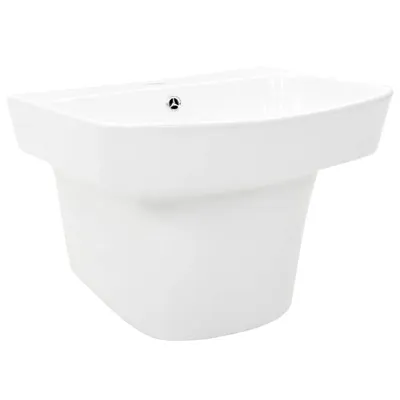 Produktbild von vidaXL Waschbecken Weiß 50 x 45 x 41 cm Glasierte Keramik