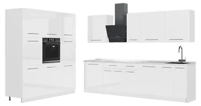 Immagine prodotto di Cucina componibile Vicco Fame-Line Bianco lucido/Bianco 460 cm senza piano di lavoro, Model 63840