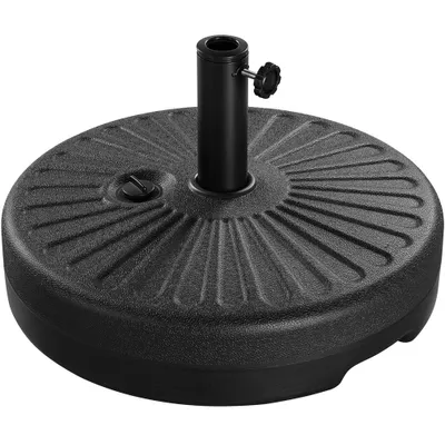 Produktbild von Yaheetech Sonnenschirmständer Schirmständer für Sonnenschirm 38/48 mm, Schwer Sonnenschirmfuß Marktschirmständer 22 kg Befüllbar mit Wasser für Garten Terrasse Balkon, Φ 50 cm Schwarz
