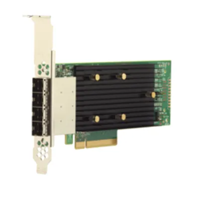 Produktbild von Broadcom 9400-16e, PCIe, SAS, SATA, Niedriges Profil, PCIe 3.1, Passiv, 4500000 h