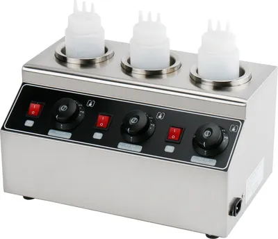 Zdjęcie produktu dla Podgrzewacz do sosów i czekolady CUKUS FY-QK-3 stal nierdzewna 2.1L 240W