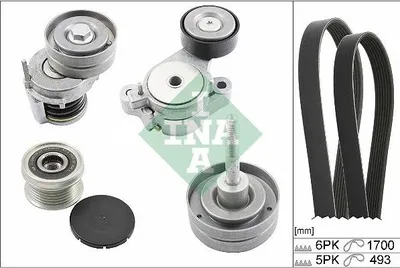 Produktbild von INA 529 0519 20 Keilrippenriemensatz für VW GOLF VI (5K1)
