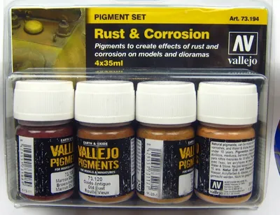 Produktbild von Vallejo | PIGMENT Set | Rost & Korrosion