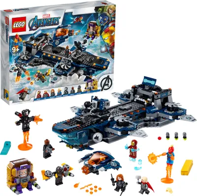 Produktbild von LEGO 76153 Super Heroes Marvel Avengers - Helicarrier Spielzeug mit Iron Man, Thor & Captain Marvel, Super Heroes Serie