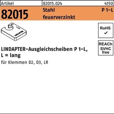 Produktbild von Ausgleichscheibe R 82015 GTW 40 P1 M 16 / 8,0 Stahl feuerverzinkt