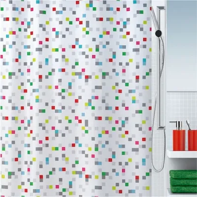 Produktbild von Spirella Duschvorhang Textil Bunt, vers. Designs Farbe: Tuttio multicolor