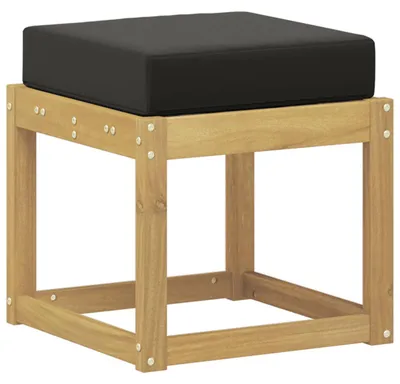 Obrázok produktu pre Záhradná stolička, lavička s vankúšom Biela 43 x 43 x 45 cm