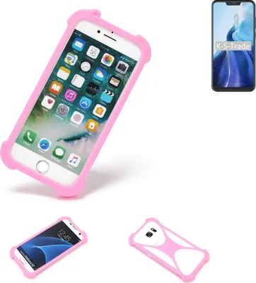 Produktbild von K-S-Trade Handy Hülle kompatibel mit Cubot C20 Schutz Hülle Bumper Silikon Schutz Hülle Cover Case Silikoncase Silikonbumper TPU Softcase