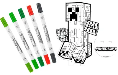 Produktbild von Minecraft Bemal Deine 2d-figur Mehrfarbig  Mehrfarbig One Size