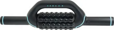 Produktbild von Muskel Massagegerät mit Roll- & Schlagfunktion, elektrischer Massage Roller mit Standfuß, kabellos & wiederaufladbar