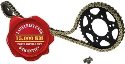 Produktbild von Kettensatz für Hyosung GT650 S EFI 2011 X-Ring verstärkt goldfarben "15 zu 44"