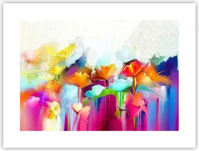 Produktbild von Poster - Poster ohne Rahmen - Blumen Wiese Sommer - 40x30 cm - Wand Bild - Wanddeko - Wandbilder - Kunstposter - Wandposter - Bilder - Kunstdruck - Wanddekoration - Wandbild - P2XAA40x30-4095