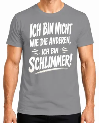 Immagine prodotto di "Non sono come gli altri, sono una dichiarazione, un sarcasmo, una ribellione." T-shirt da uomo, grigio, taglia XXL