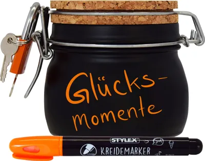 Produktbild von Spardose Geld Geschenk Ideen Neon Beschriftung orange Größe S 0.5 Liter