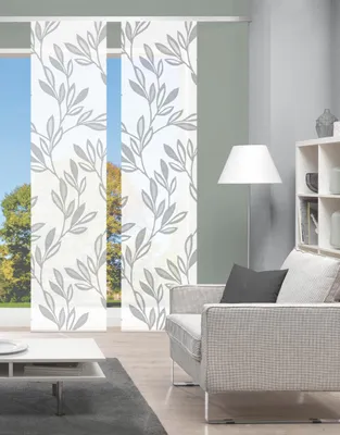 Produktbild von Vision S 800176| Schiebegardine Bladvin| halbtransparenter Stoff in Bambus Optik, Digitaldruck| 260 x 60 cm