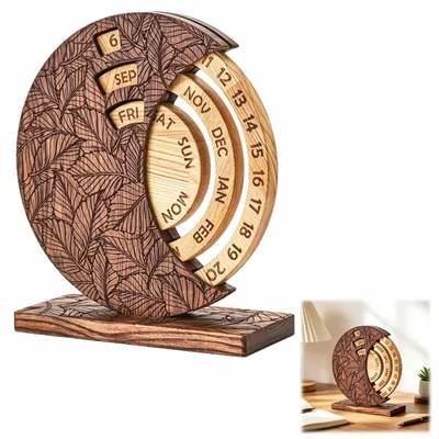 Image de Bureau avec calendrier perpétuel en bois