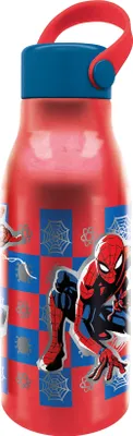 Immagine prodotto di Borraccia per bambini in alluminio Marvel Spiderman 760 ml con tappo e manico in silicone