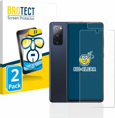 Produktbild von 2x Für Samsung Galaxy S20 FE (Display+Kamera) Schutzfolie BROTECT Displayschutz Display Schutz Folie Klar Transparent
