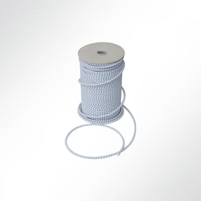 Produktbild von Lysel Gummiseil Planenseil Expanderseil, (D) 8mm in Weiss/Blau (1 m)