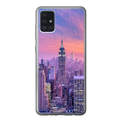 Produktbild von MuchoWow® Handyhülle Schutzhülle Hülle für Samsung Galaxy A52 5G New York - Farben - Skyline Silikon Softcase Handy Hülle - Umschlag