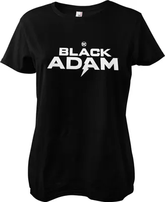 Produktbild von Black Adam Logo Girly Tee - Small - Black