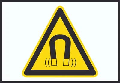 Produktbild von Achtung Magnetisches Feld Symbol A2 (420x594mm) Schild