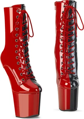 Produktbild von CRAZE-1040TT Damen Booties von Pleaser, Rot Schwarz , EU 38, US 8