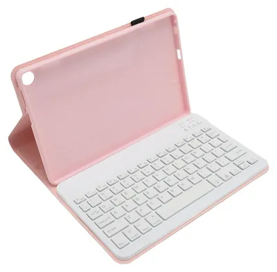 Obrázok produktu pre Puzdro na tablet s odnímateľnou bezdrôtovou klávesnicou Bluetooth, zPolyuretánkože, cestovné prenosné puzdro pre Tab M10 Gen 3 (10,1 palca), ružové