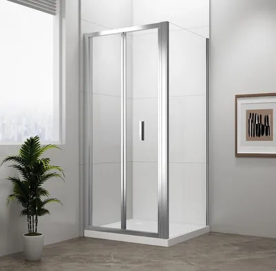 Immagine prodotto di Cabina doccia EASY LINE quadrata 700x700 mm, porte pieghevoli, versione L/R, vetro trasparente
