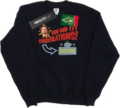 Produktbild von Elf - "World's Best Coffee" Sweatshirt für Damen BI5670 (M) (Schwarz)
