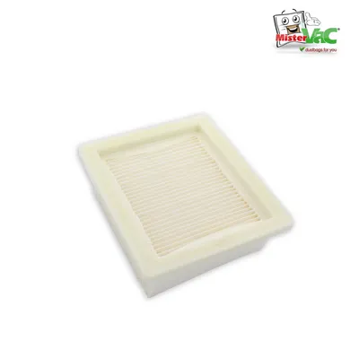 A white vacuum cleaner filter on a white background.