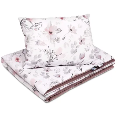 Immagine prodotto di Set multifunzionale di biancheria da letto per bambini Bellochi - lenzuola con imbottitura 75x100 cm e cuscino 30x40 cm - in cotone e velluto - Choco Fantasy
