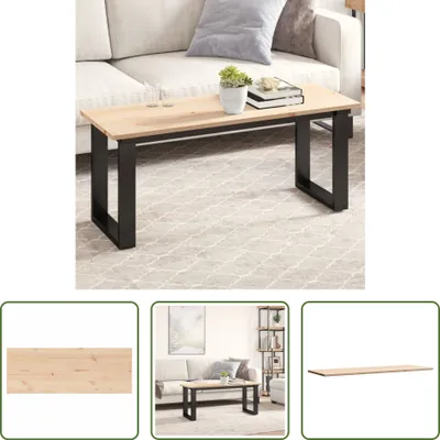 Produktbild von The Living Store Tischplatte 110x40x1,7 cm Rechteckig Massivholz Kiefer