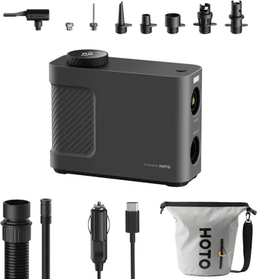 Image de Pompe à air électrique - Compresseur portable sans fil pour pneus et articles gonflables