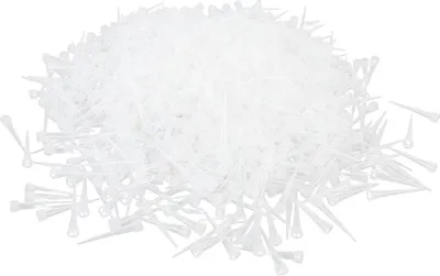 Produktbild von 1000 Stück Pipettenspitzen 10ul Kunststoff Universal für Laboranalyse Heimprojekte Pflanzenforschung