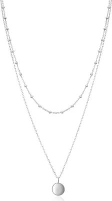 Image de Élégante double chaîne en argent AGS1518/55