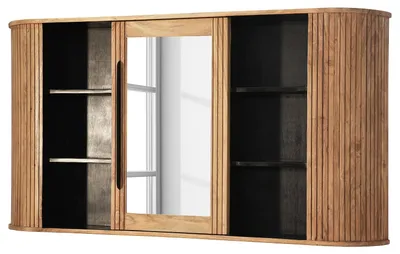 Produktbild von home24 Massiver Spiegelschrank - Akazie massiv