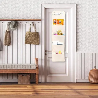 Produktbild von Famanu Wandorganizer für die Tür - 5 Fächer, weiß