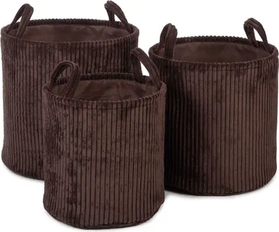 Productafbeelding van Ebby, bruine mand set van 3