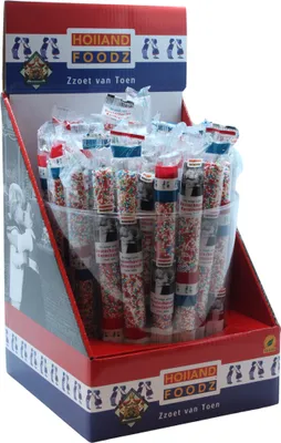 Image de Holland Foodz sucres d'orge Hully Gully avec perles de sucre 43g 45 pièces