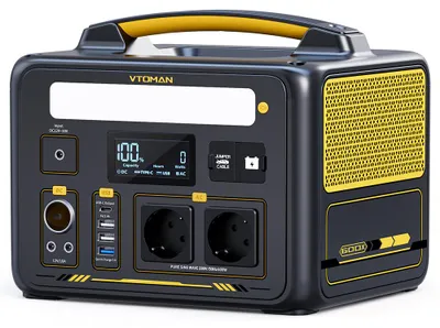 Image de Station d'alimentation portable 299 Wh - Prise européenne - Puissance de 600 W - Batterie LiFePO4 - Pour usage domestique
