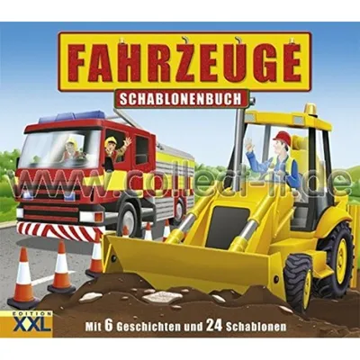 Produktbild von Fahrzeuge: Schablonenbuch. Mit 6 Geschichten und 24 Schablonen