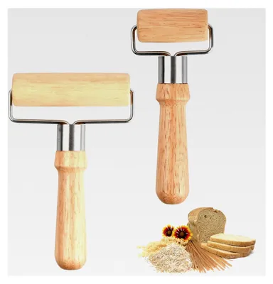 Produktbild von 2 Stück Teigroller Klein und Mittel, Nudelholz für Pizza, Desserts und Knödelhäute