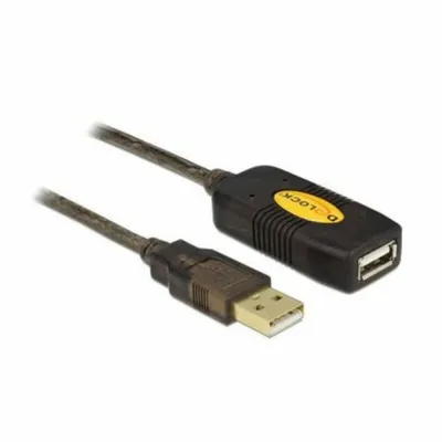 Productafbeelding van Delock 82308 USB Verl. Delock A -> A St/Bu 5.00m aktiv sw